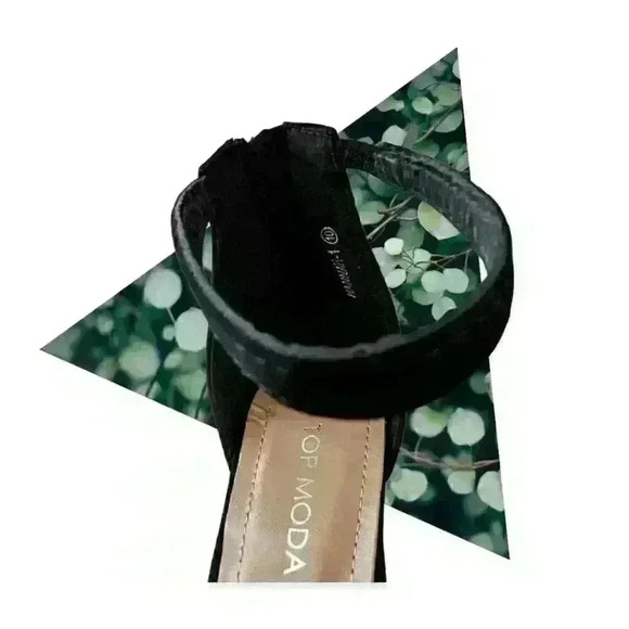 Top Moda Women's Hannah 1 Platform Chunky Heel Size 10 - Picture 5 of 8